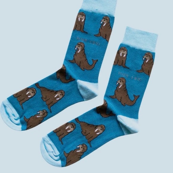 Bare Kind Socks Unisex Set of 4 pairs Wallaby, Walrus, Tigers, Eagle - Picture 2 of 8